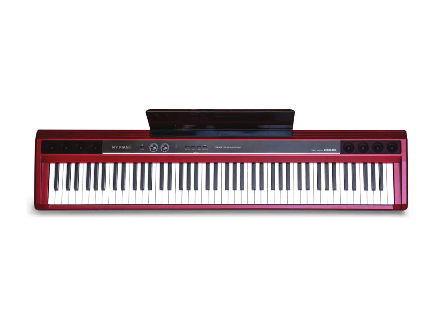 N-80 зөөврийн цахилгаан төгөлдөр хуур, улаан
